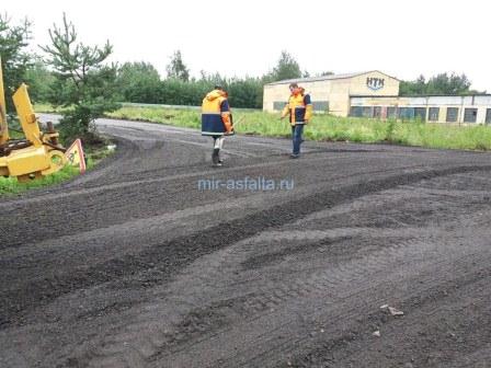 подготовка основания под асфальтирование
