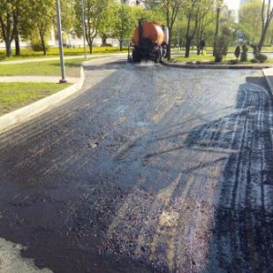 Проливка битумом